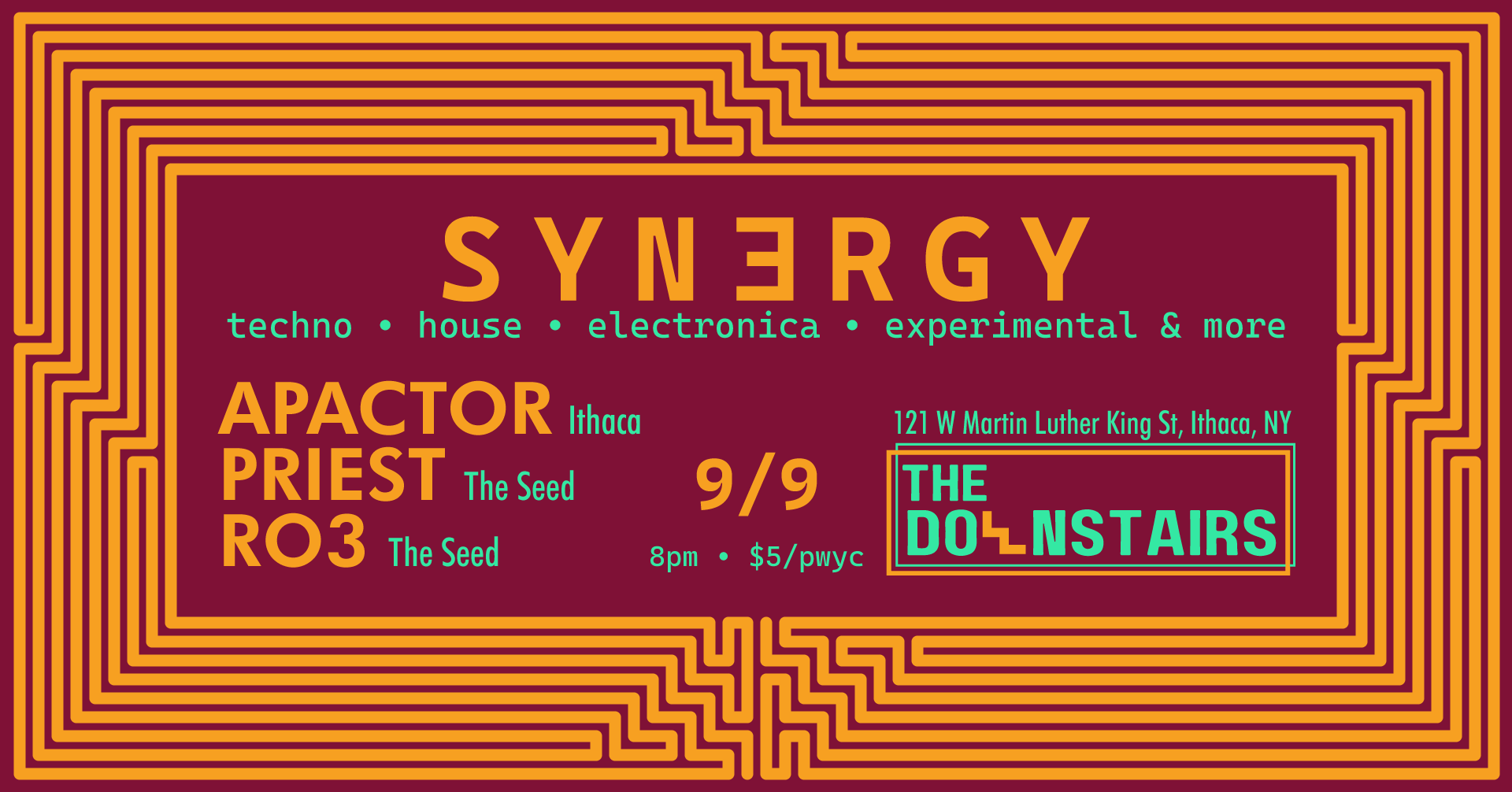 SYNƎRGY w/ Apactor, Preist, RO3