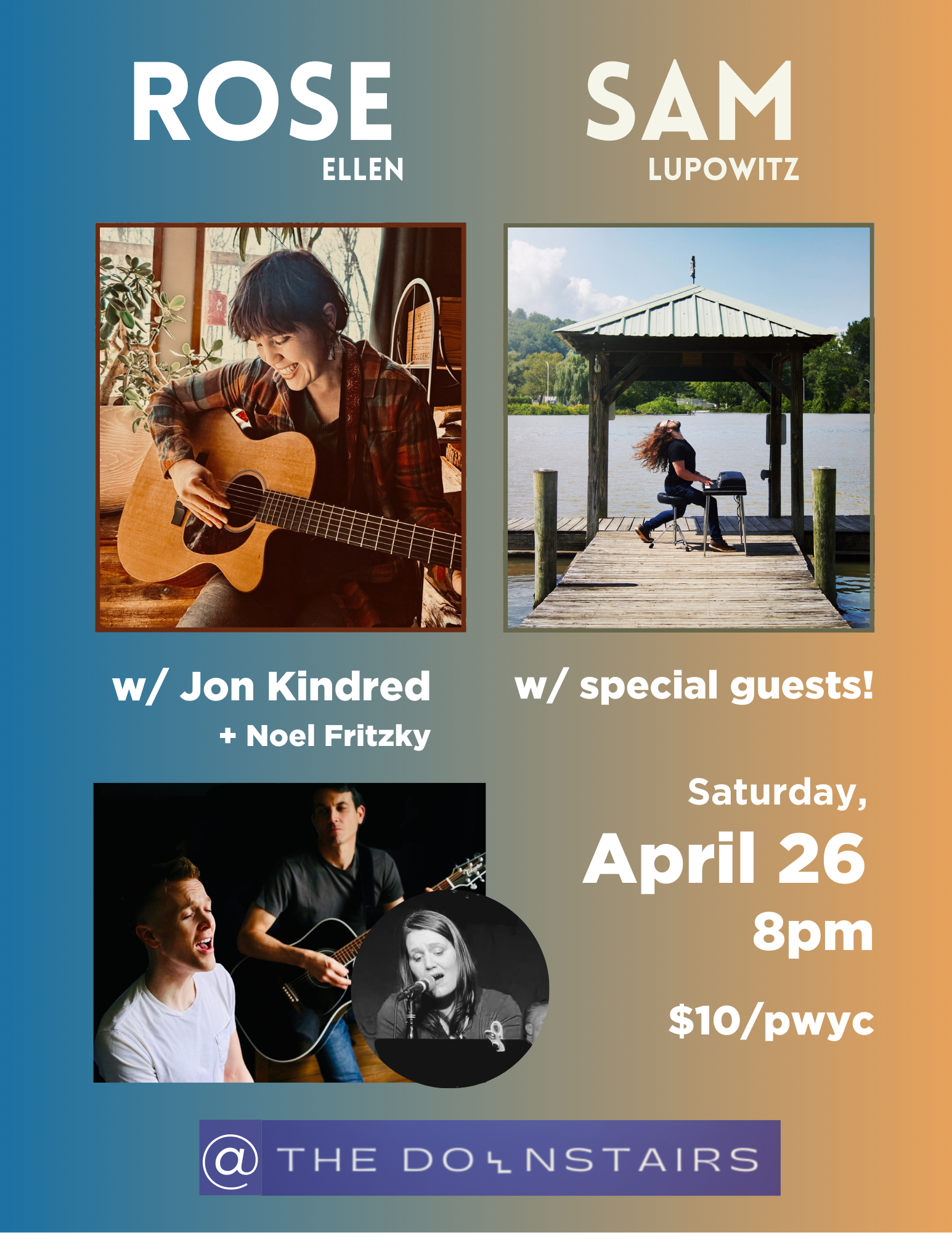 Sam Lupowitz & Rose Ellen w/ Jon Kindred