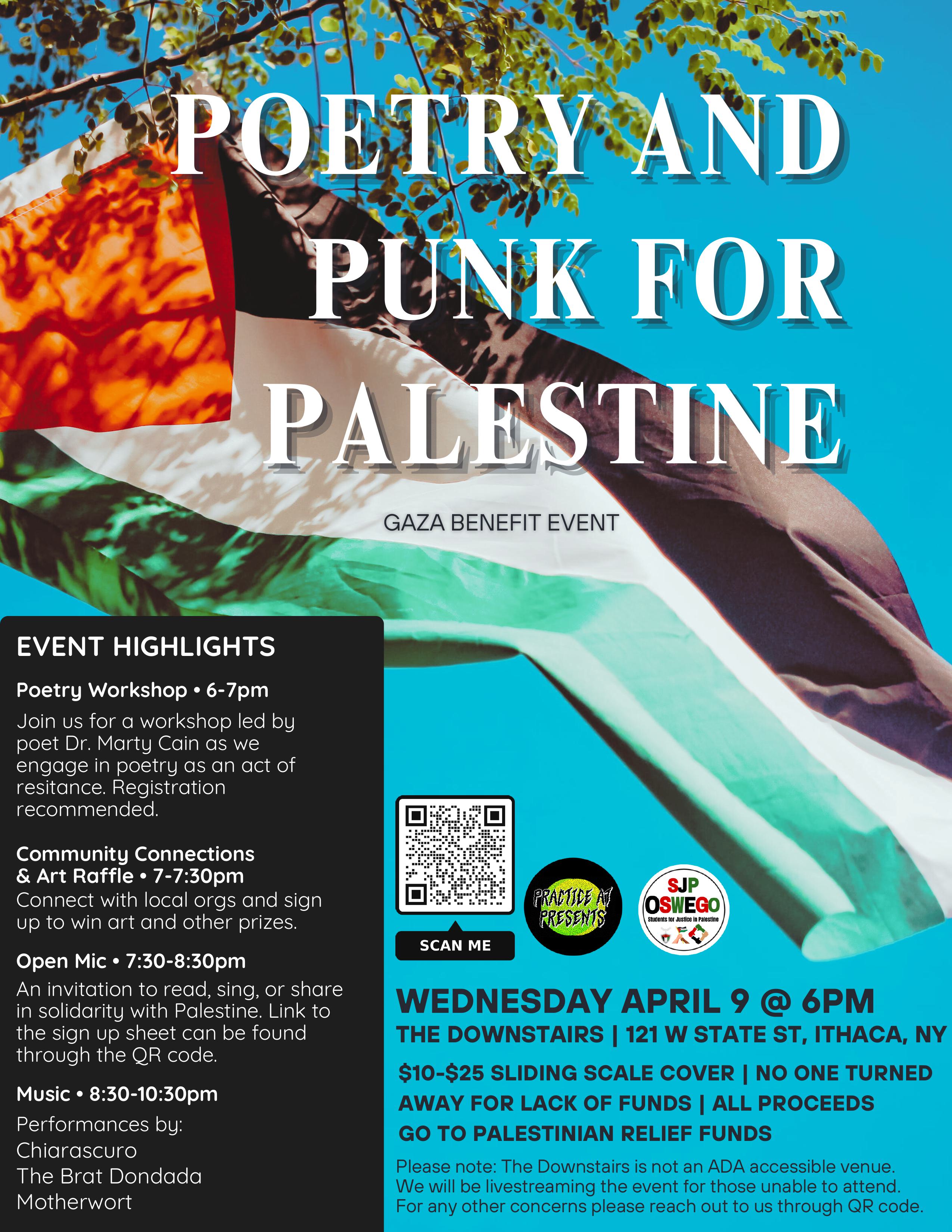 Poetry & Punk for Palestine